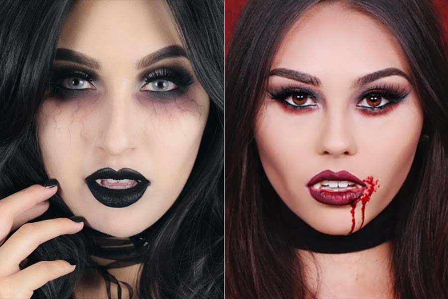 comousar-maquiagem-halloween-vampira - Just Lia